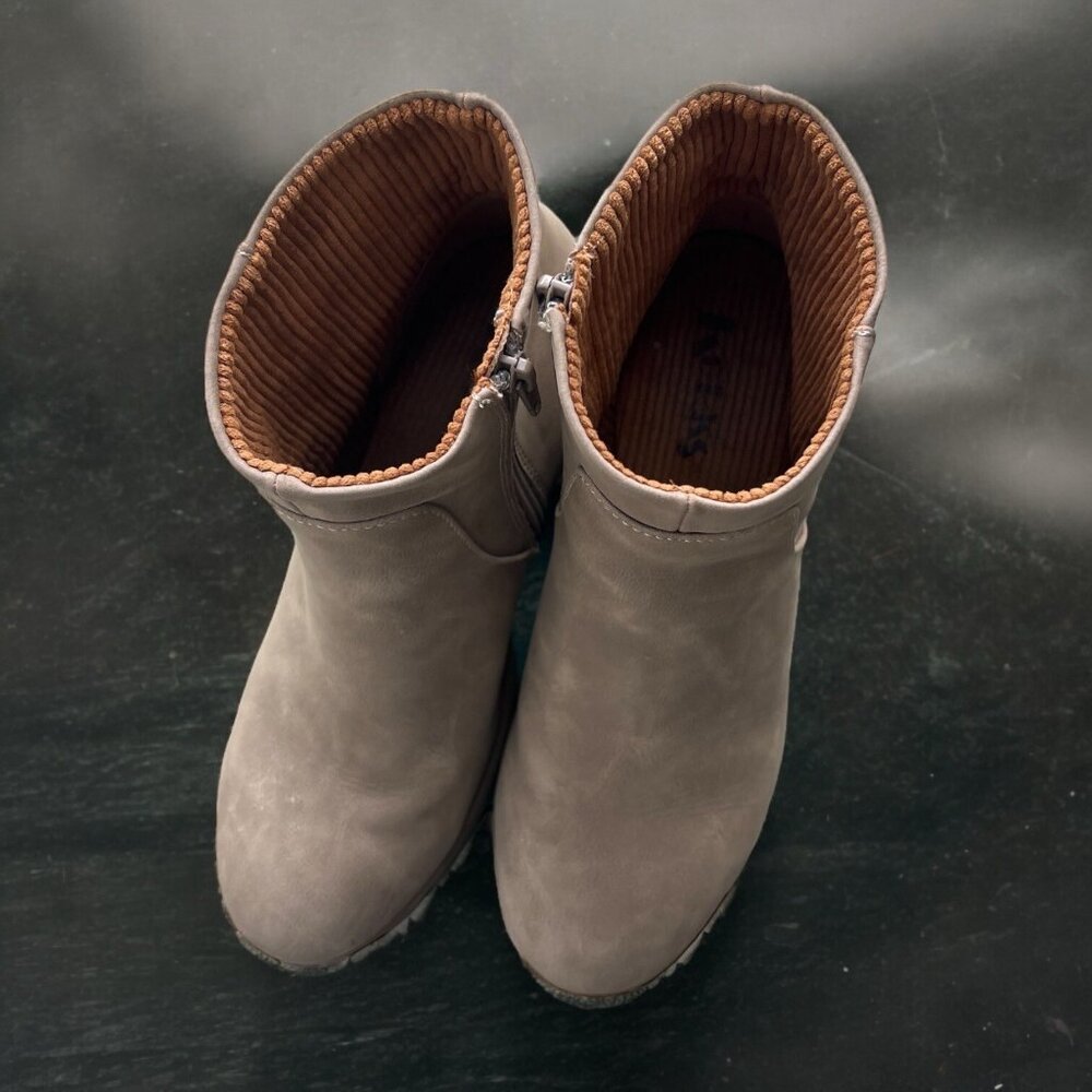 Kork-Ease Taupe Ankle Booties - Picture 5 of 12